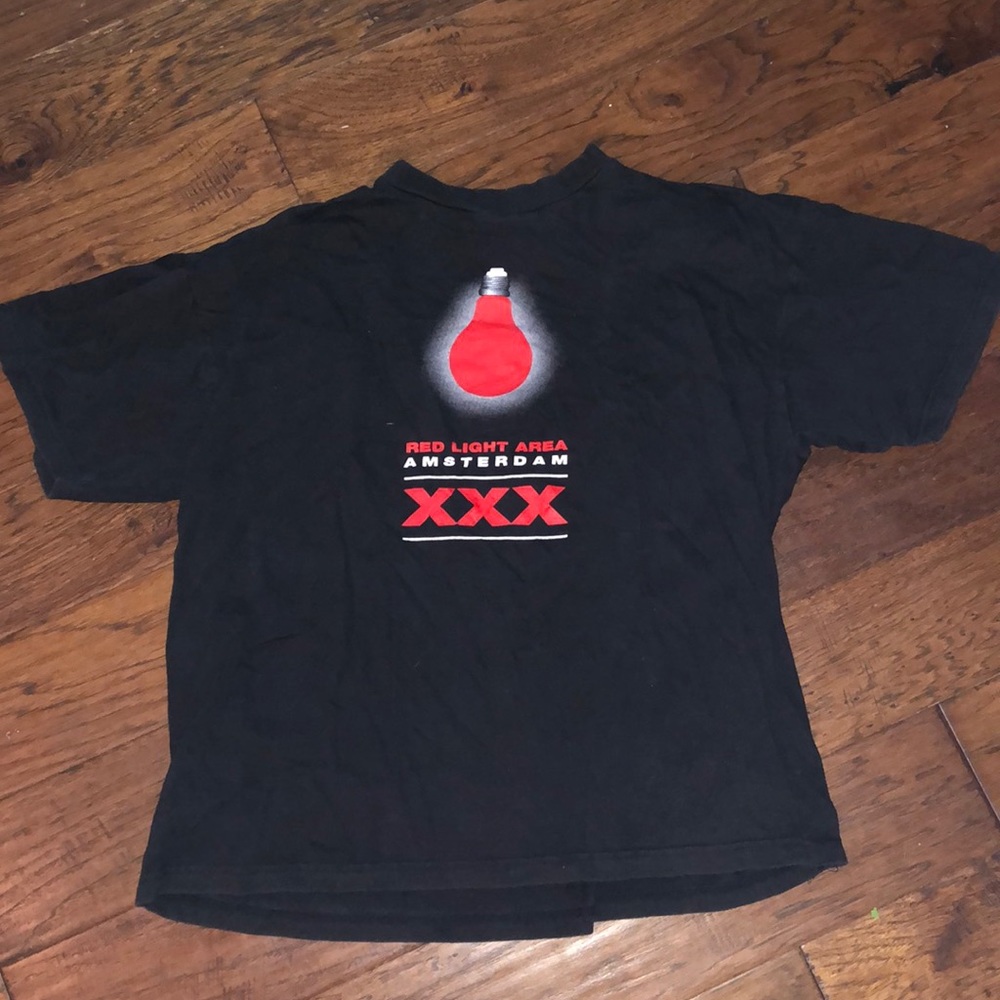 Vintage Amsterdam XXX Red Light Area T-shirt Tee
